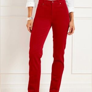 Talbots Red Denim Jeans Size 4